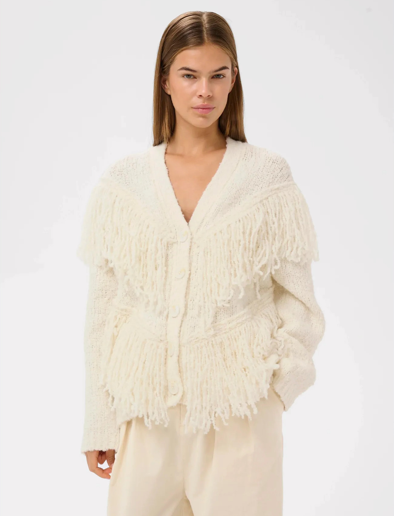 InWear Nefeliiw Cardigan, L, Cream, Strik > Cardigans, Dame