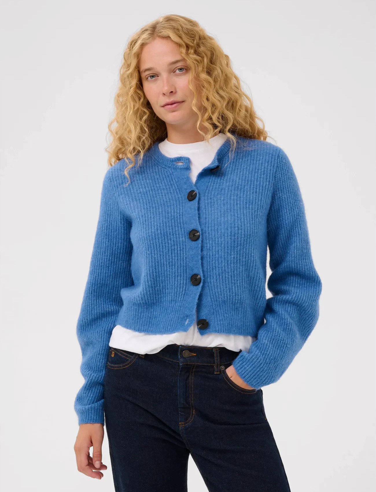 InWear Niasiw Cardigan, M, Blue, Strik > Cardigans, Dame