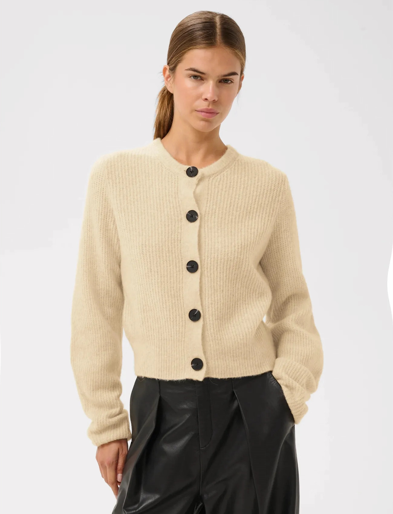 InWear Niasiw Cardigan, XXL, Cream, Strik > Cardigans, Dame