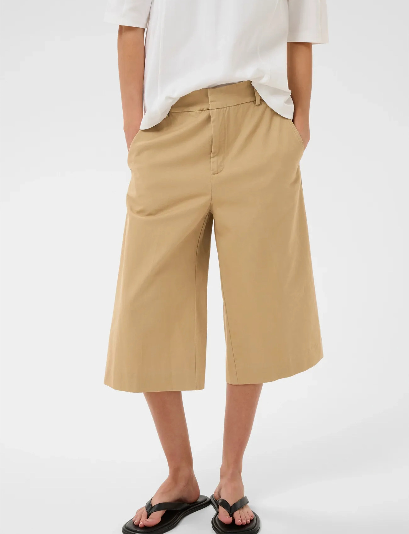 InWear Diaziw Culotte Pants, 38, Beige, Shorts > Bermudas, Dame