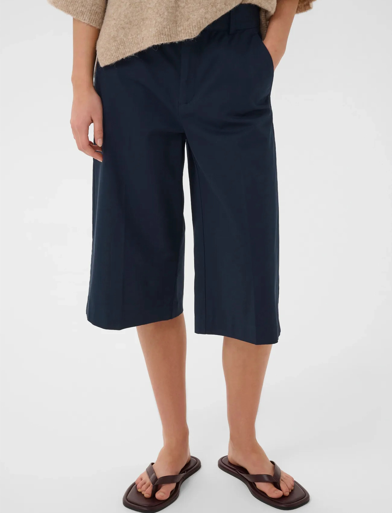 InWear Diaziw Culotte Pants, 46, Navy, Shorts > Bermudas, Dame