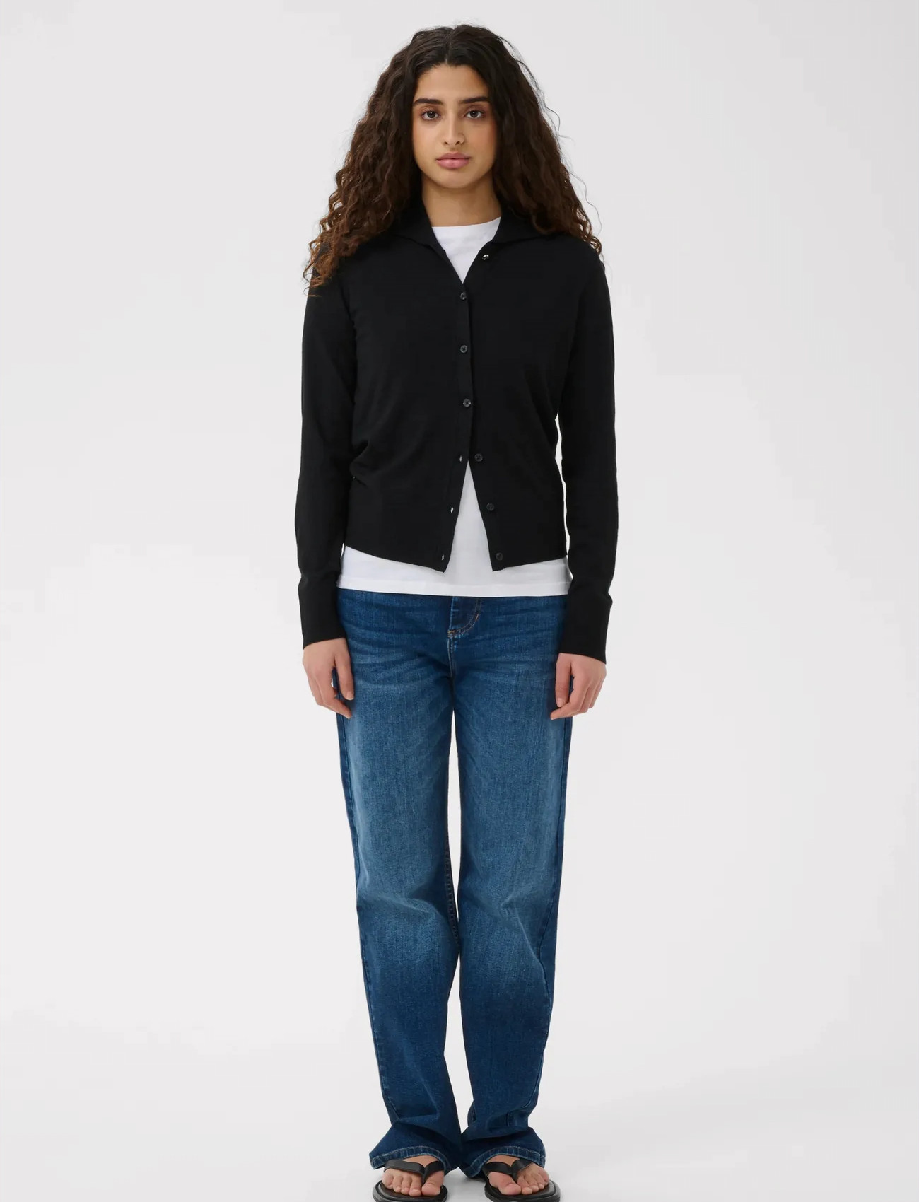 InWear Mikoiw Core Cardigan, XL, Black, Strik > Cardigans, Dame