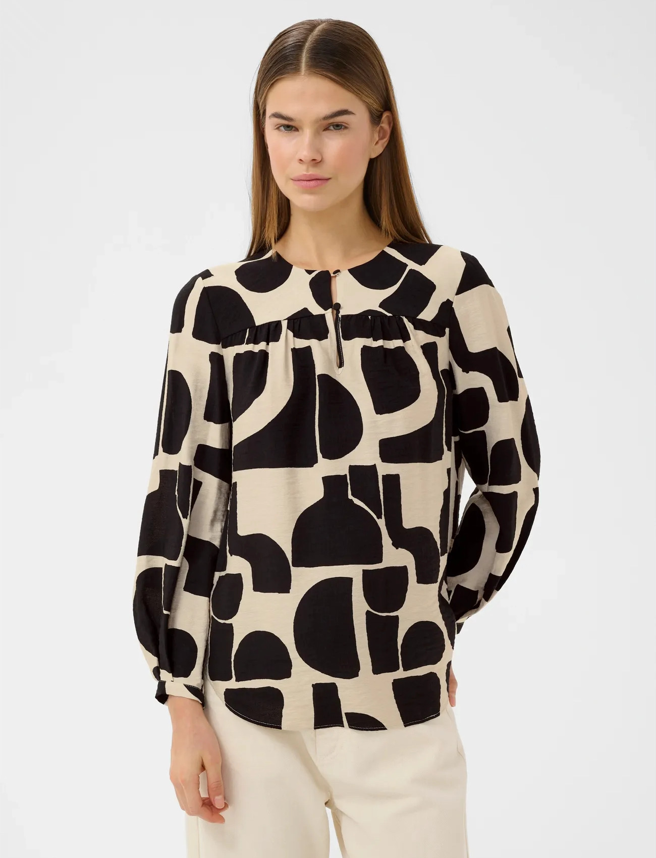 InWear Lynniw Blouse, 42, Black, Bluser > Langærmede, Dame