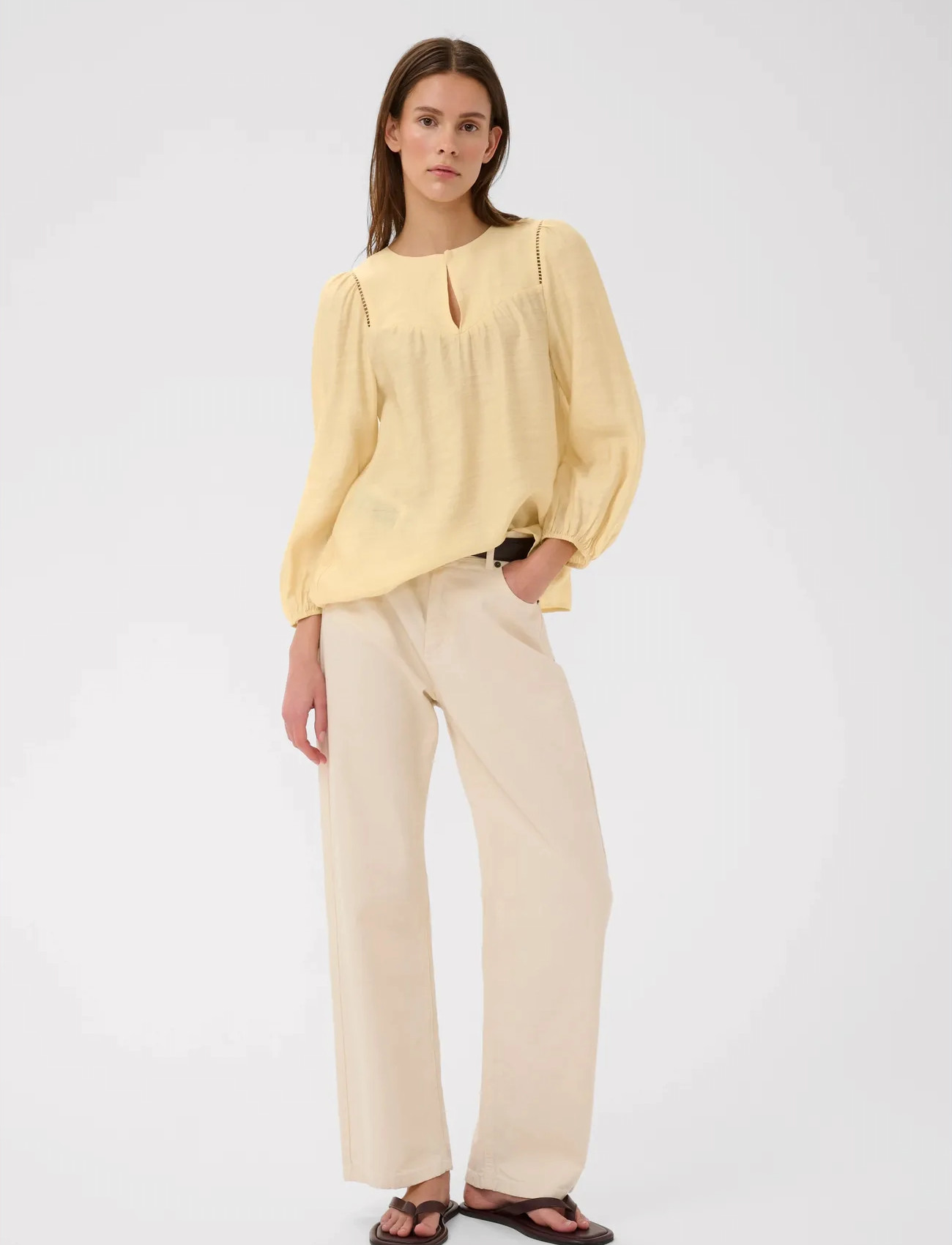 InWear Linnisiw Blouse, 32, Yellow, Bluser > Langærmede, Dame