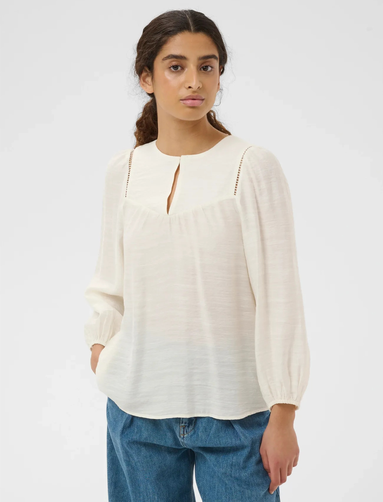 InWear Linnisiw Blouse, 32, White, Bluser > Langærmede, Dame