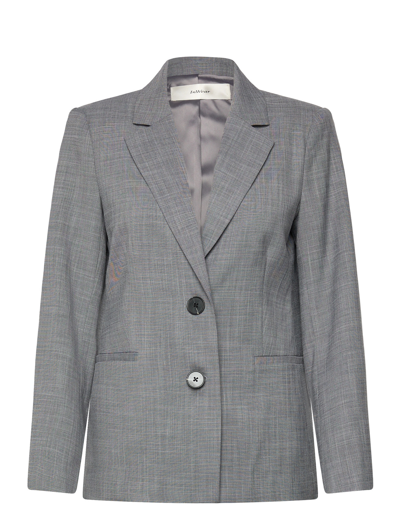 InWear Cadieiw Mel Core Blazer, 32, Grey, Blazere > Enkeltradede Blazere, Dame