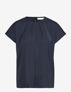 DotaIW Top - blouses met korte mouwen - marine blue