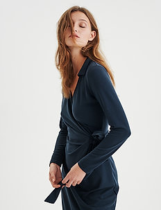 marine blue dress