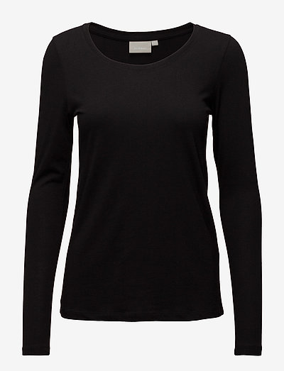 Rena LS Tshirt - t-shirt & tops - black