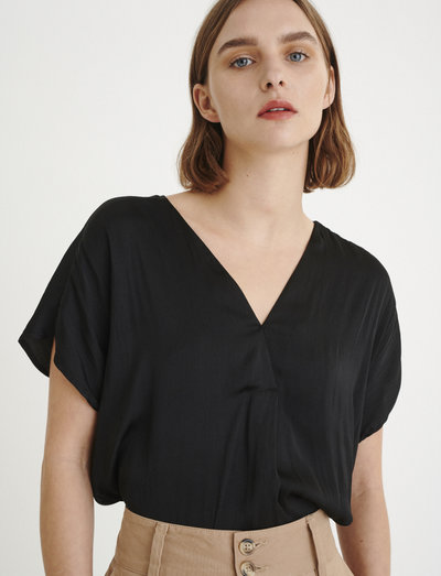 Rinda IW Top - blouses met korte mouwen - black