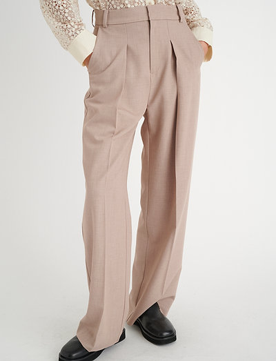 KoriIW Pant - bukser med lige ben - oatmeal melange