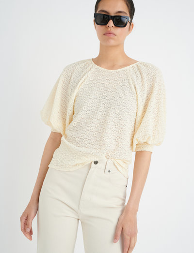 MelaIW Blouse - long sleeved blouses - eggshell