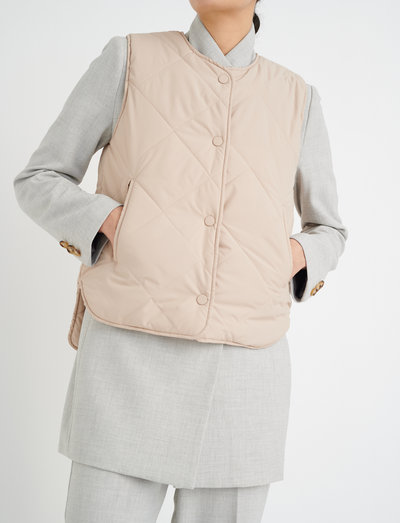 JasmineIW Waistcoat - down- & padded jackets - sandstone
