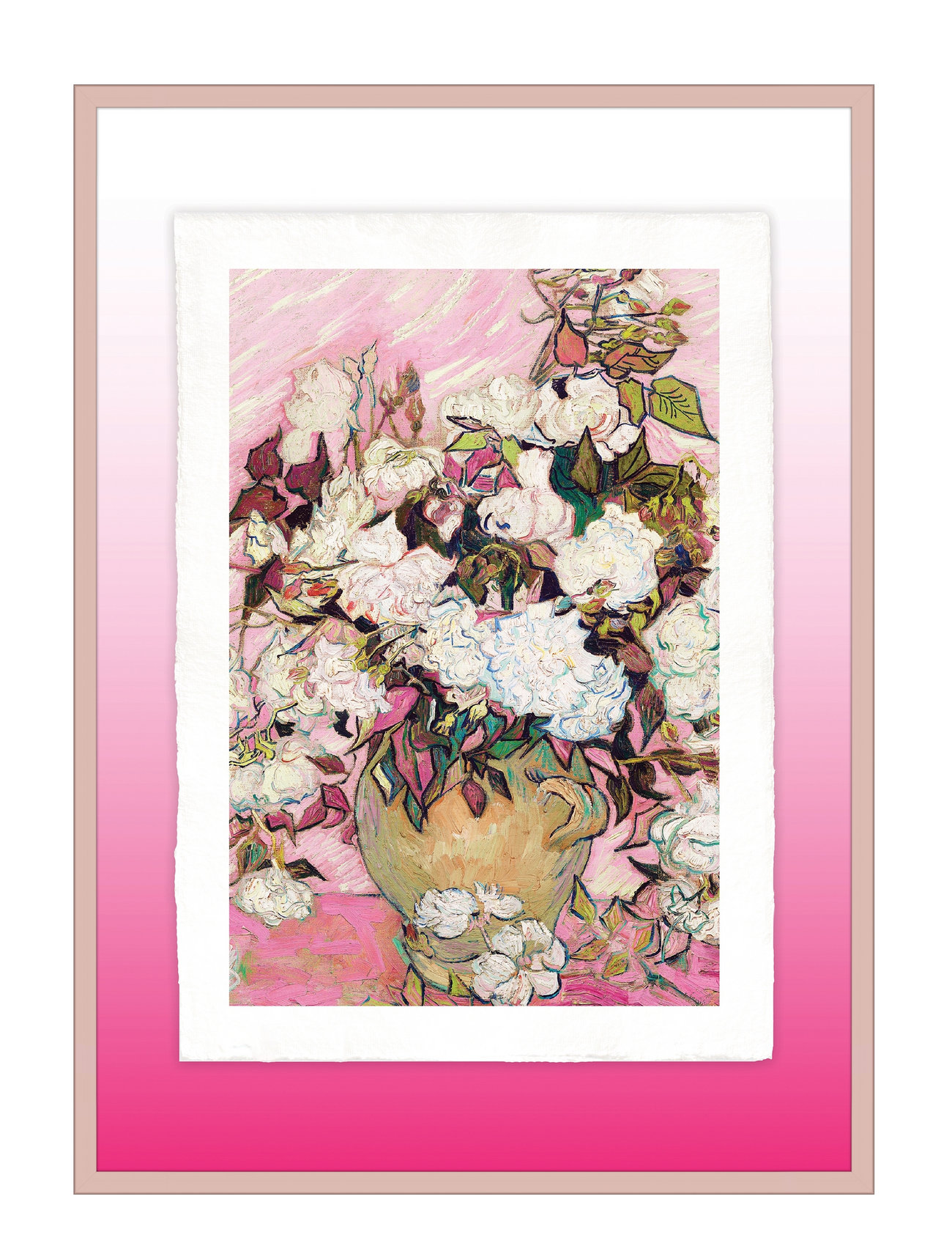 Artist Paper - Elementary Pastel Roses Patterned Incado