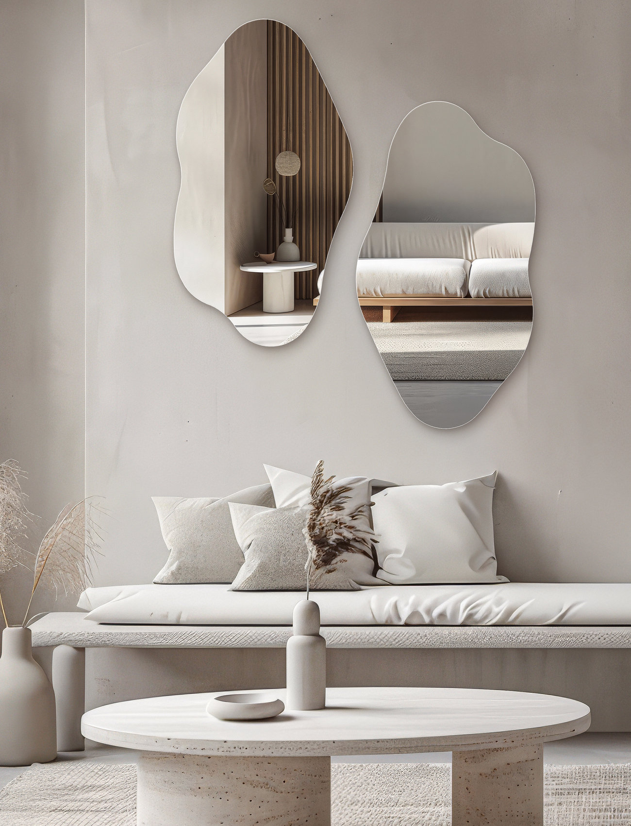 Incado Stream Mirror, 45X80 cm, Silver, Spejle > Vægspejle, Unisex