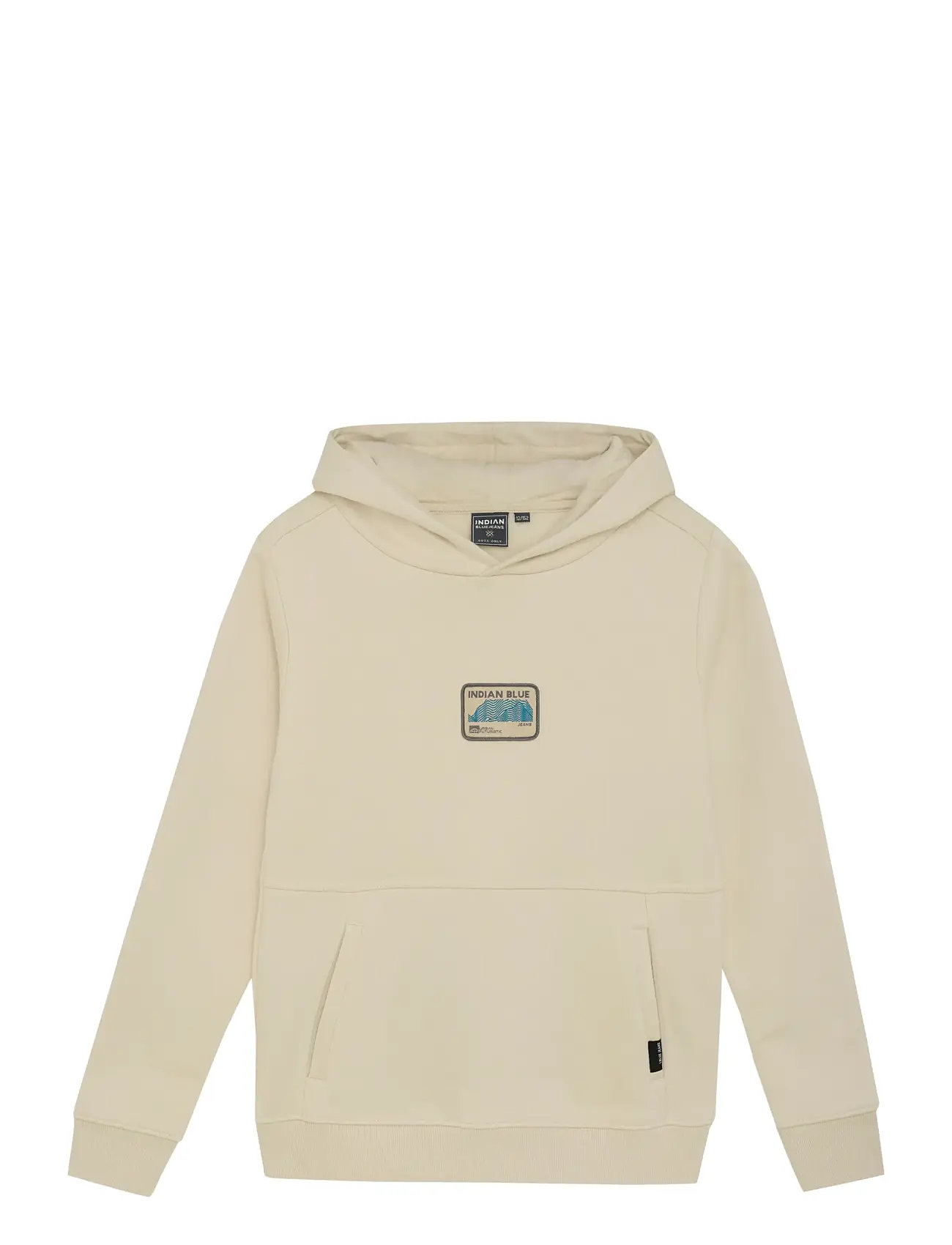 INDIAN Blau JEANS Hoodie Badge Beige - 140 - Kinder