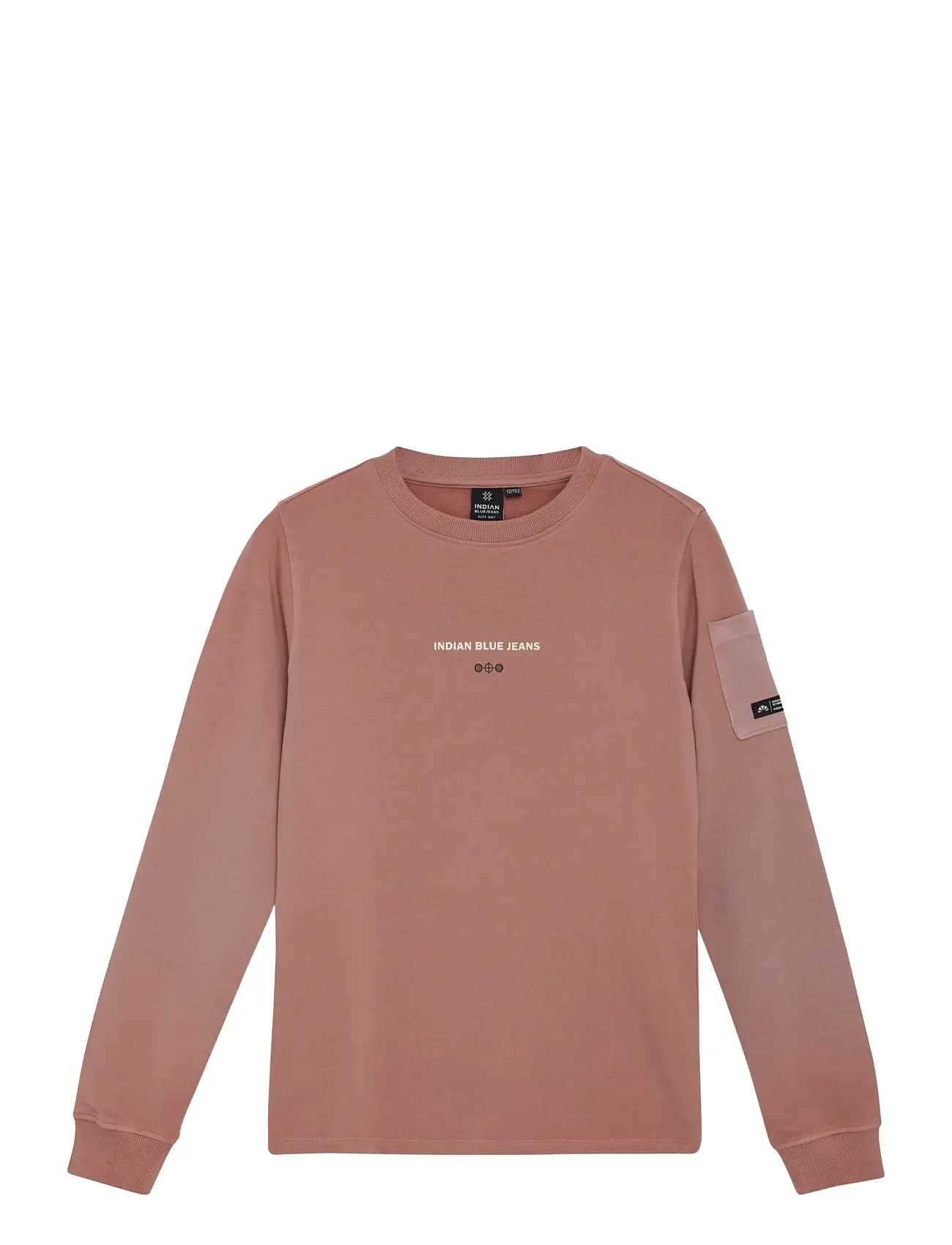 Indian Blue Jeans T-Shirt Longsleeve Backprint, 110, Orange, T-Shirts > Langærmede T-shirts, Børn