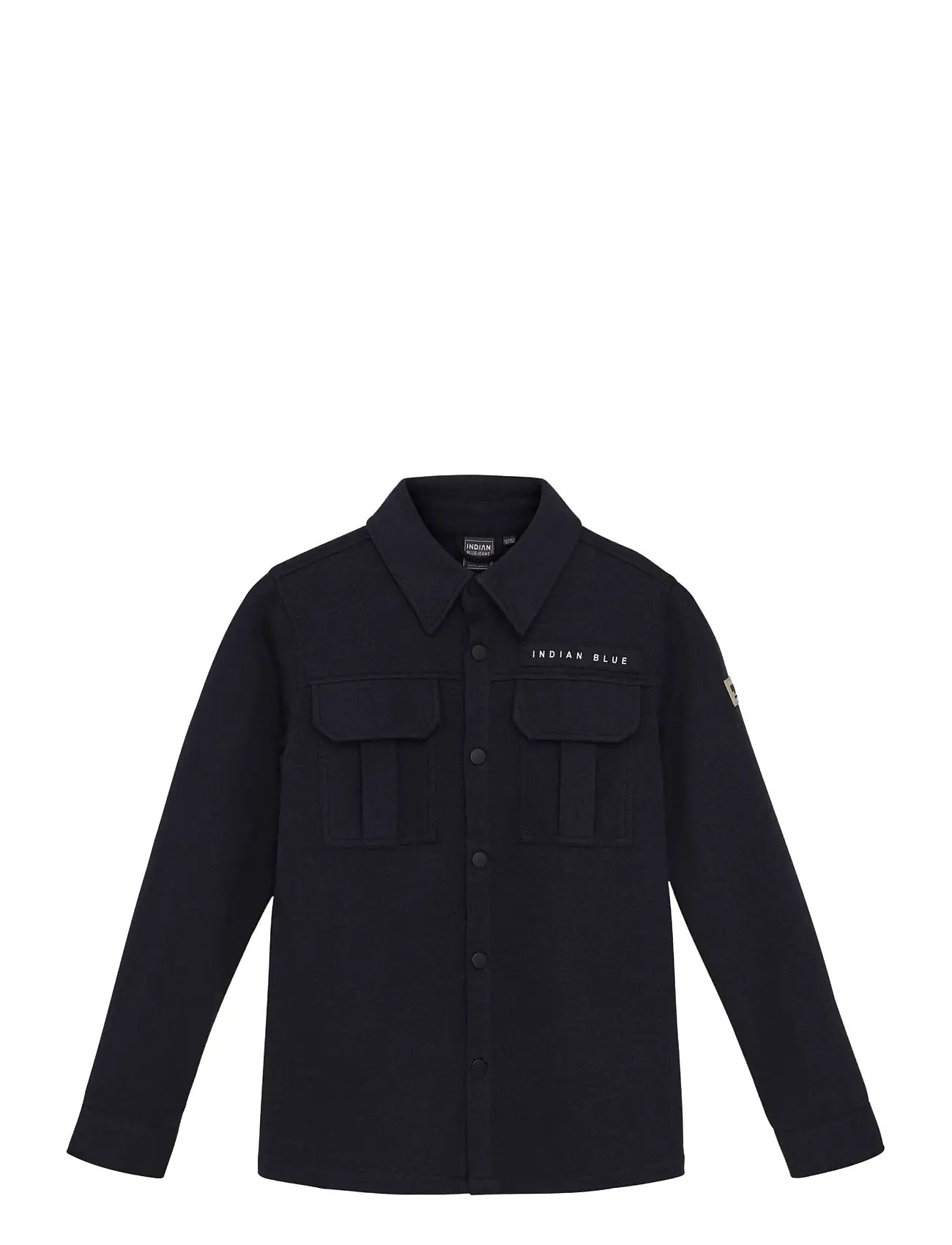 INDIAN Blau JEANS Shirt Jacke Twill Stretch Schwarz - 164 - Kinder