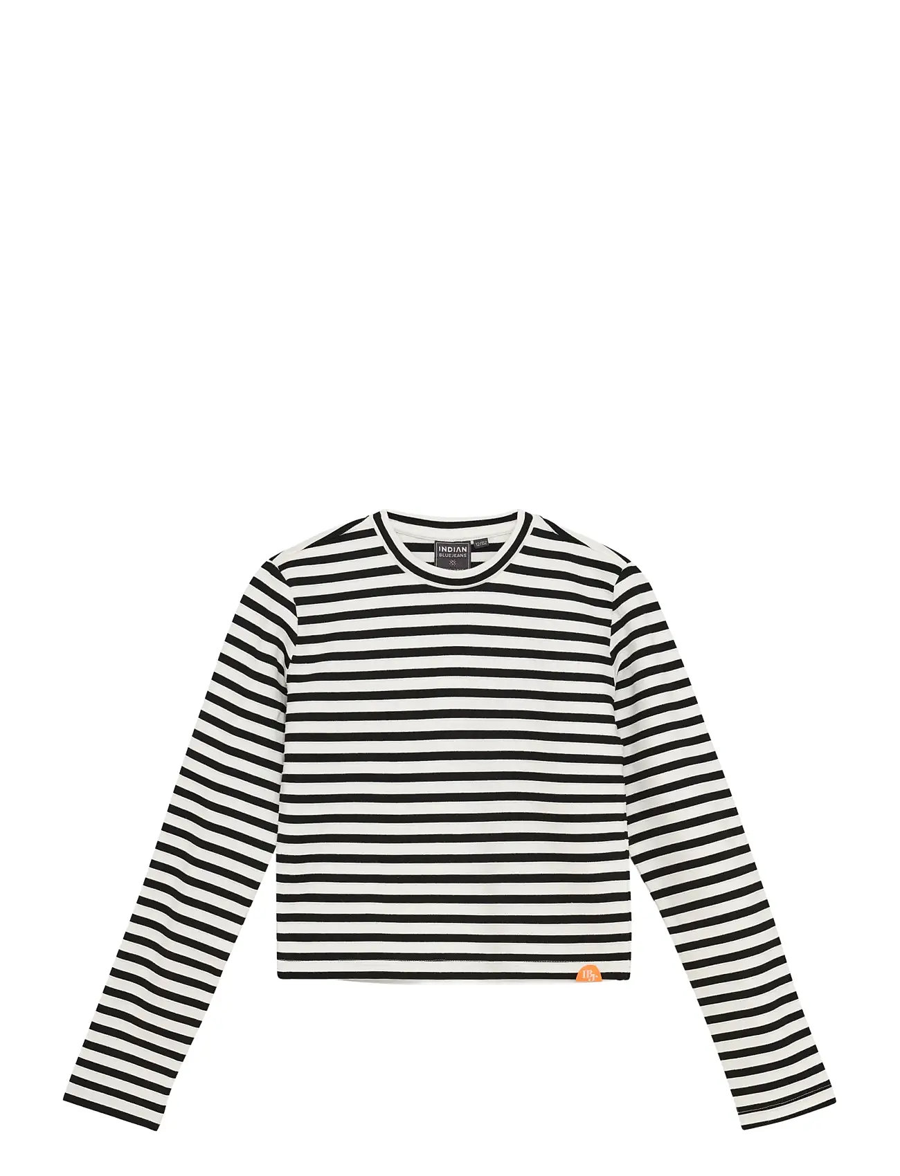 INDIAN Blau JEANS Longsleeve Stripe Weiß - 110 - Kinder