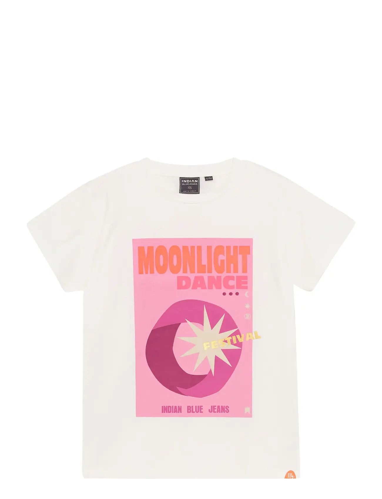 INDIAN Blau JEANS T-Shirt Moonlight Weiß - 152 - Kinder