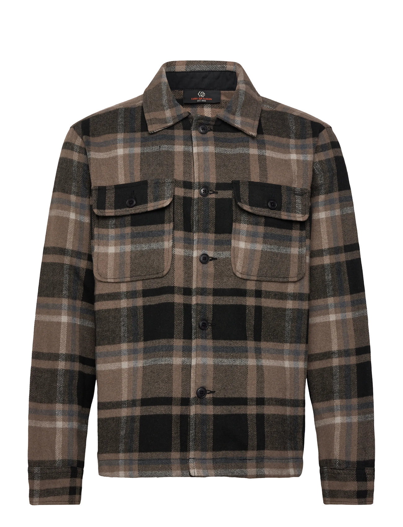INDICODE Inhalib, M, Brown, Shirts > Checkered Shirt, Herre