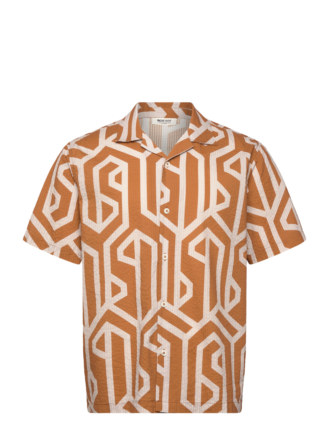 INDICODE Ingraphic, XL, Orange, Skjorter > Kortærmede Shirts, Herre