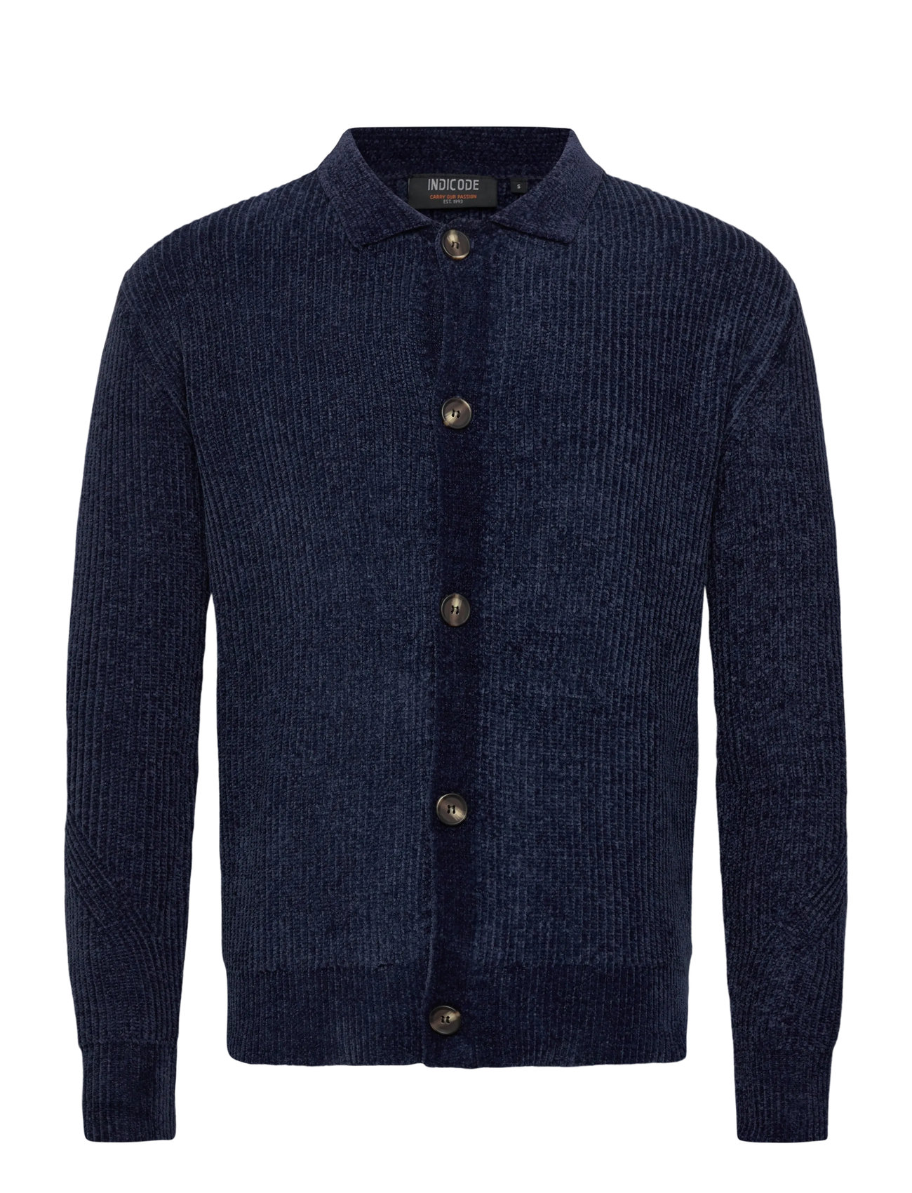 INDICODE Inhunch Cardigan, L, Navy, Strik > Cardigans, Herre