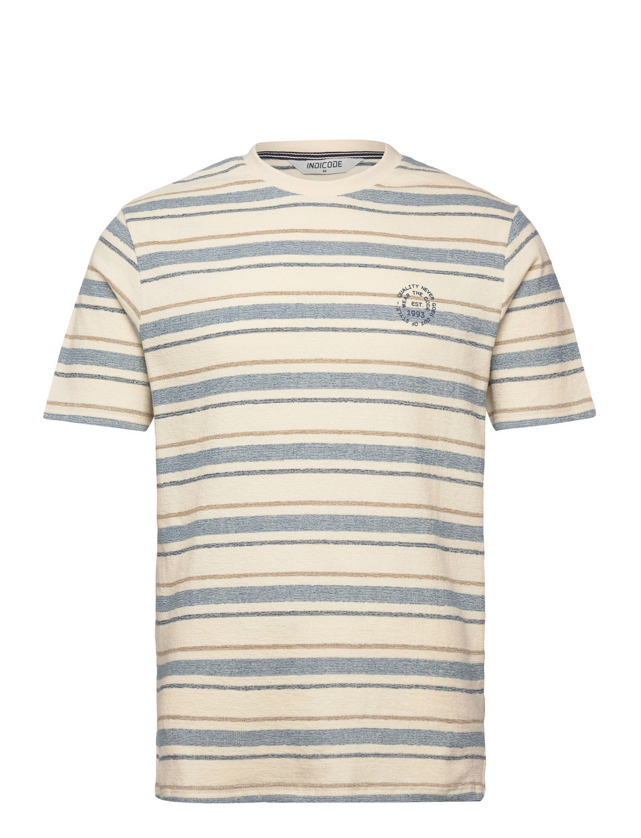 INDICODE Ineron, L, Multi/patterned, T-Shirts > Kortærmede, Herre