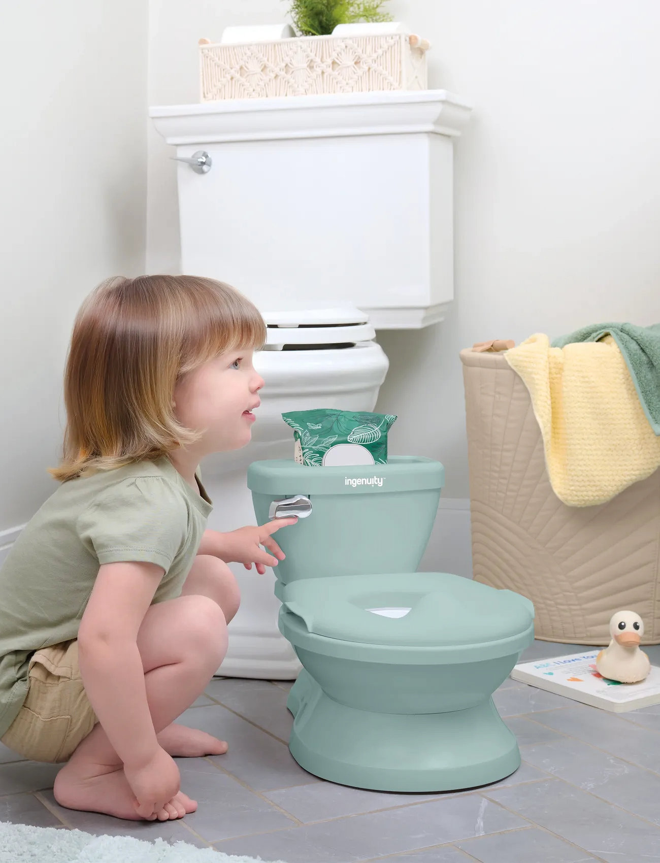 Ingenuity My Size Potty Pro - Green, One Size, Green, Badeværelse > Potties, Børn