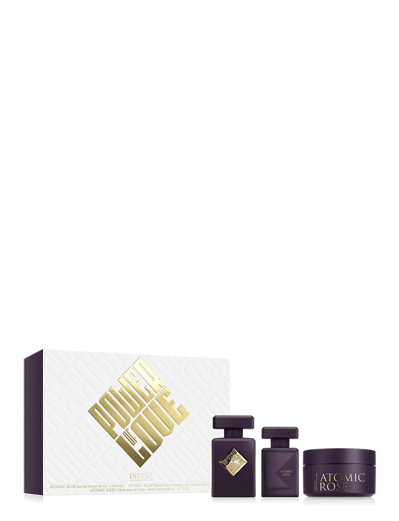 INITIO Parfums Privés Atomic Rose Christmas Set 2025 90ml + 50ml + 200ml, One Size, Nude, Alle Sæt > Parfumesæt, Dame