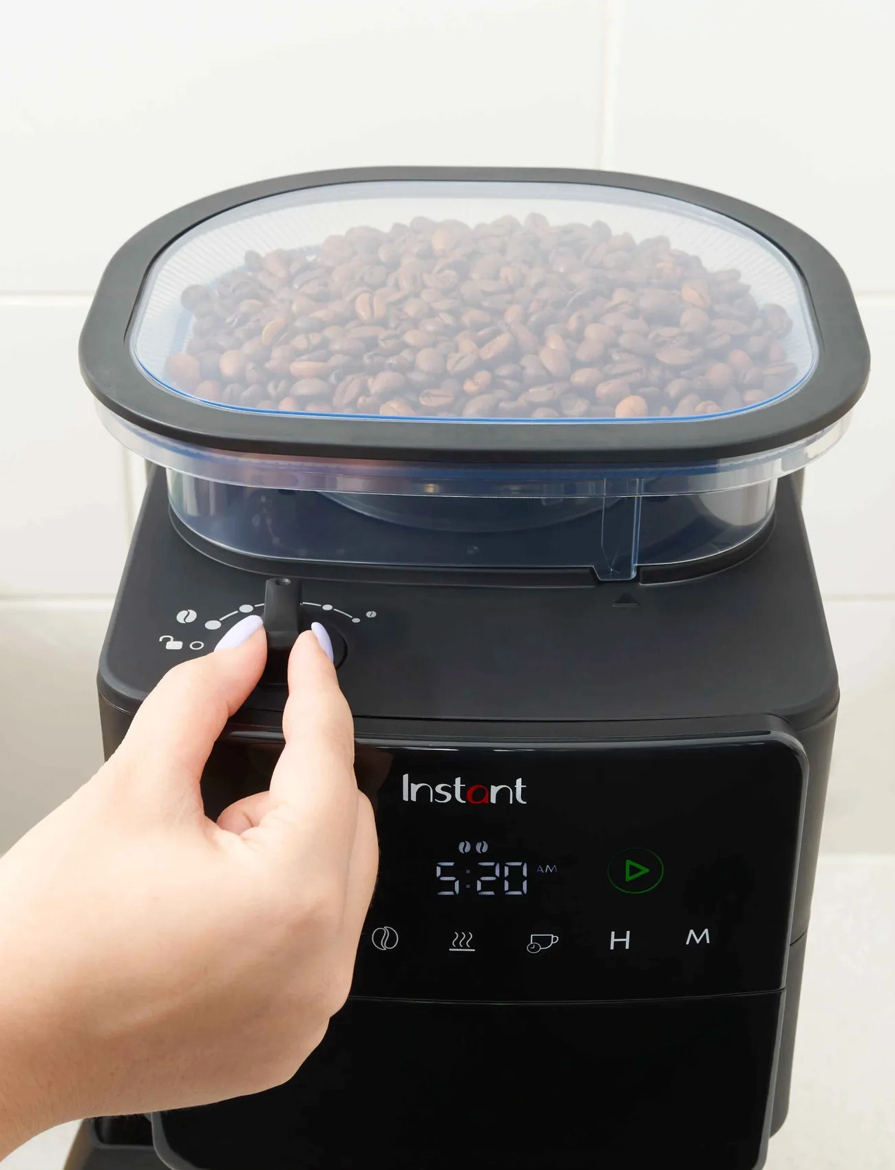 Instant Instant Kaffebryggare För Bönor Och Malt Kaffe. Mal Och Brygg 10 Koppar, 10 CUPS, Black, Coffee Makers > Coffee Machines, Unisex