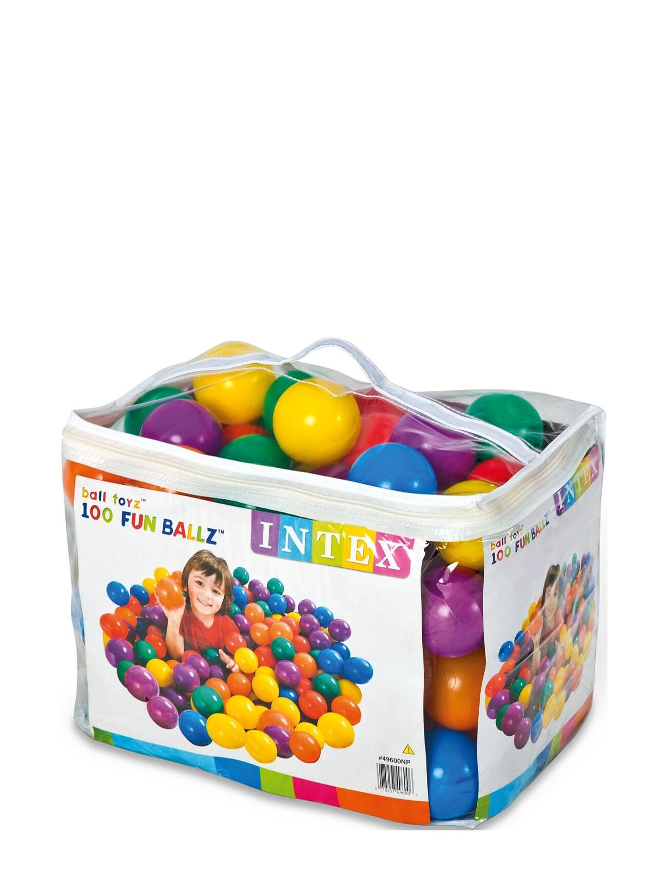 Intex Fun Ballz, 100 Pcs, 8 Cm. Patterned INTEX