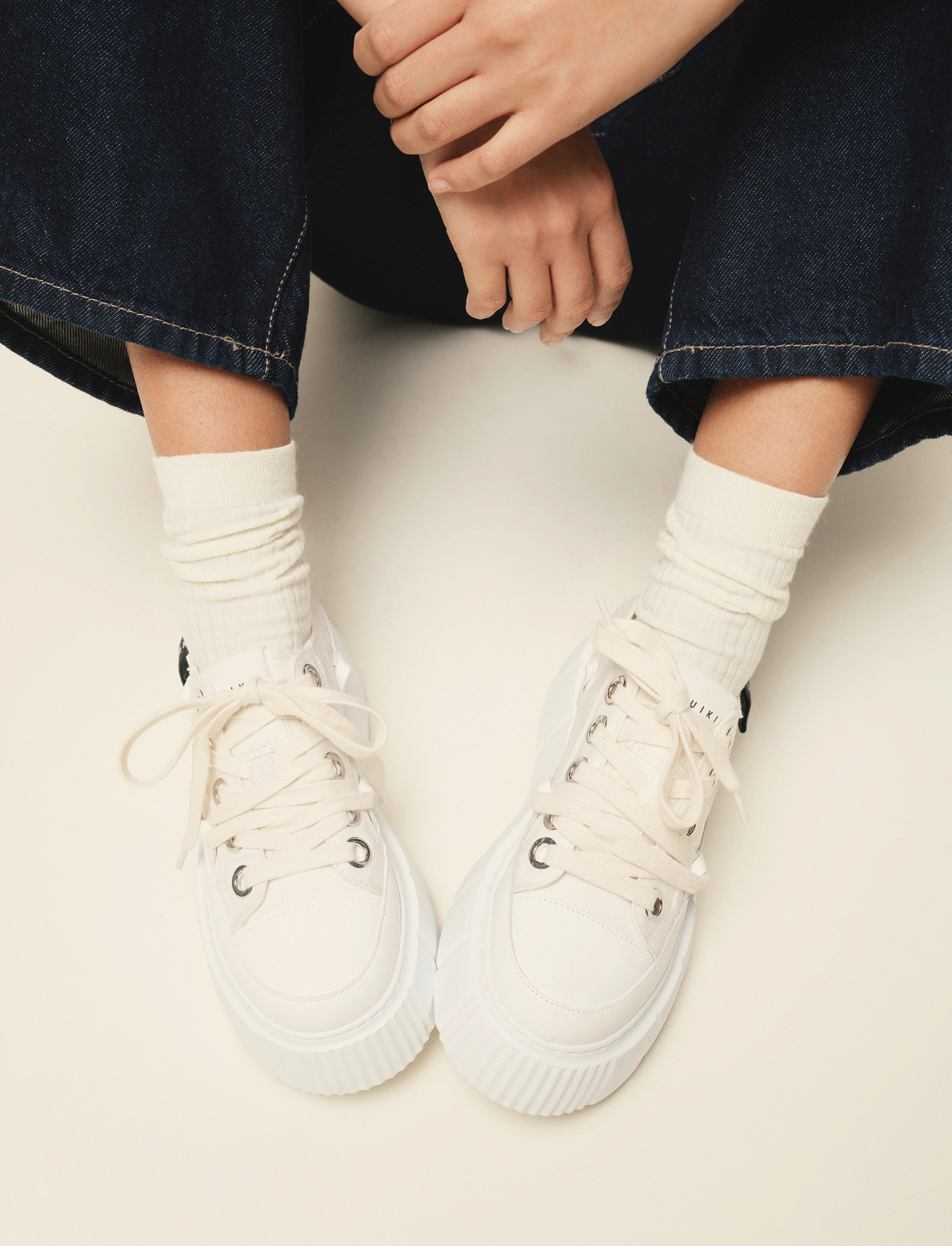 Inuikii Matilda Canvas Low, 40, White, Sneakers > Sneakers Med Lav Top, Dame
