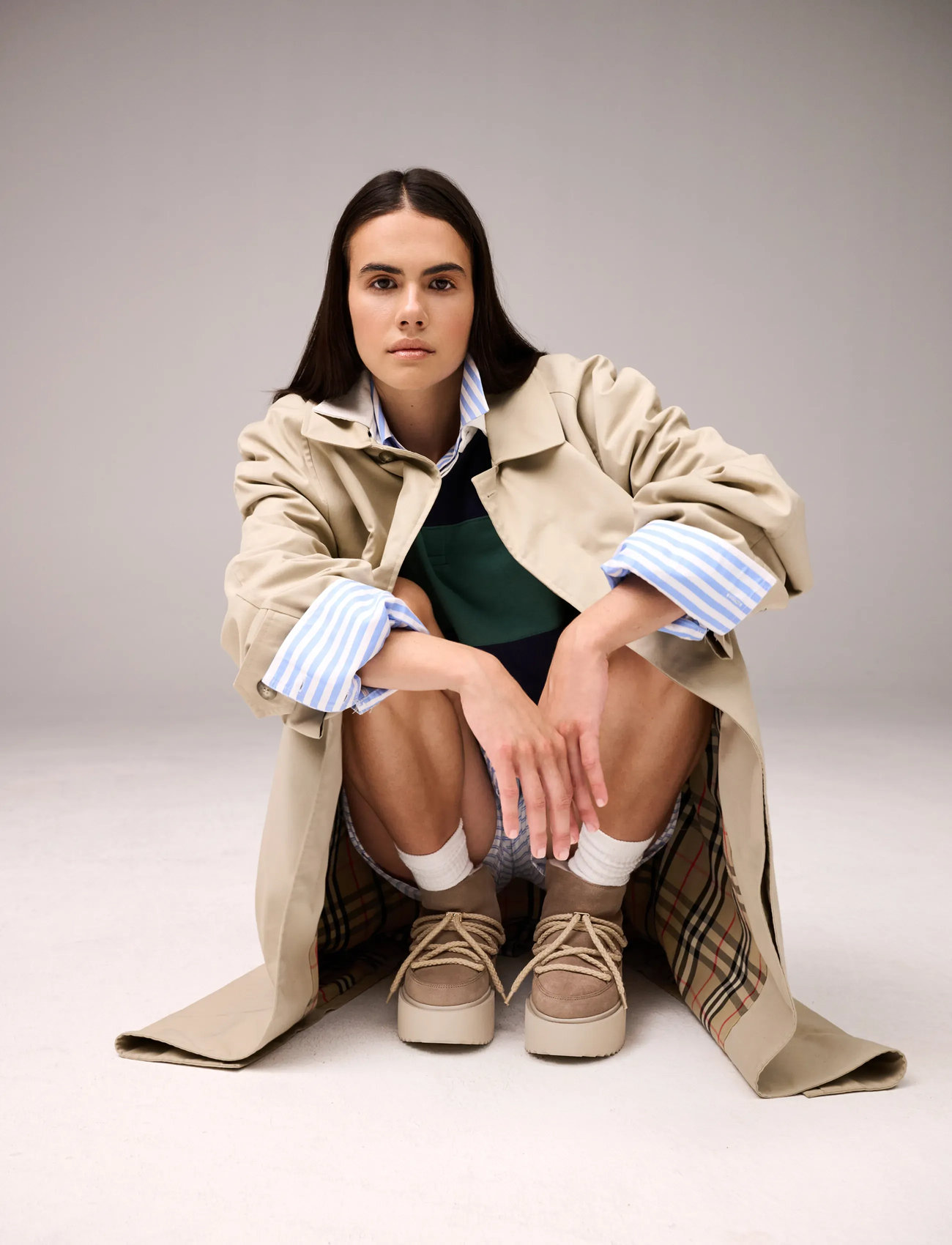 Inuikii Classic Low Platform, 42, Beige, Sko > Vintersko, Dame