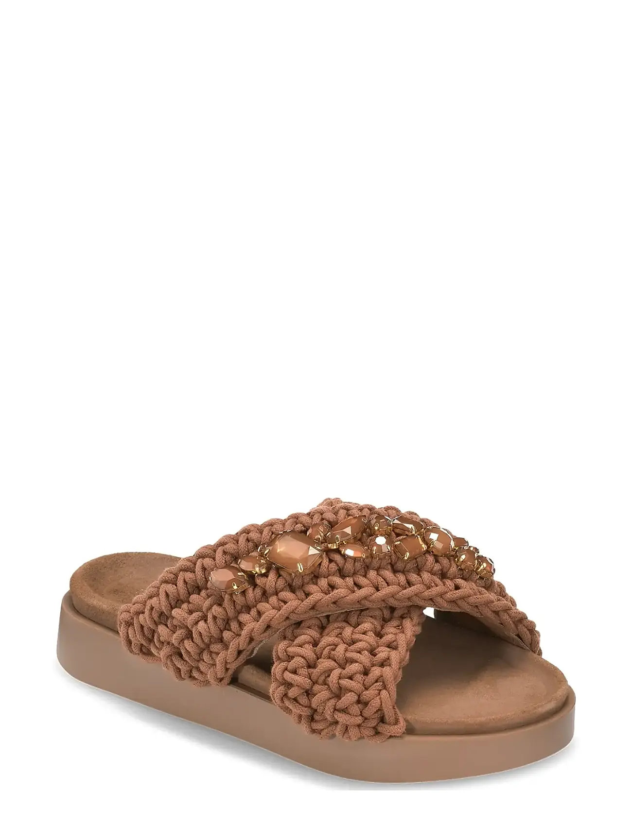 Inuikii Woven Stones, 39, Brown, Sandals > Platform Sandals, Dame