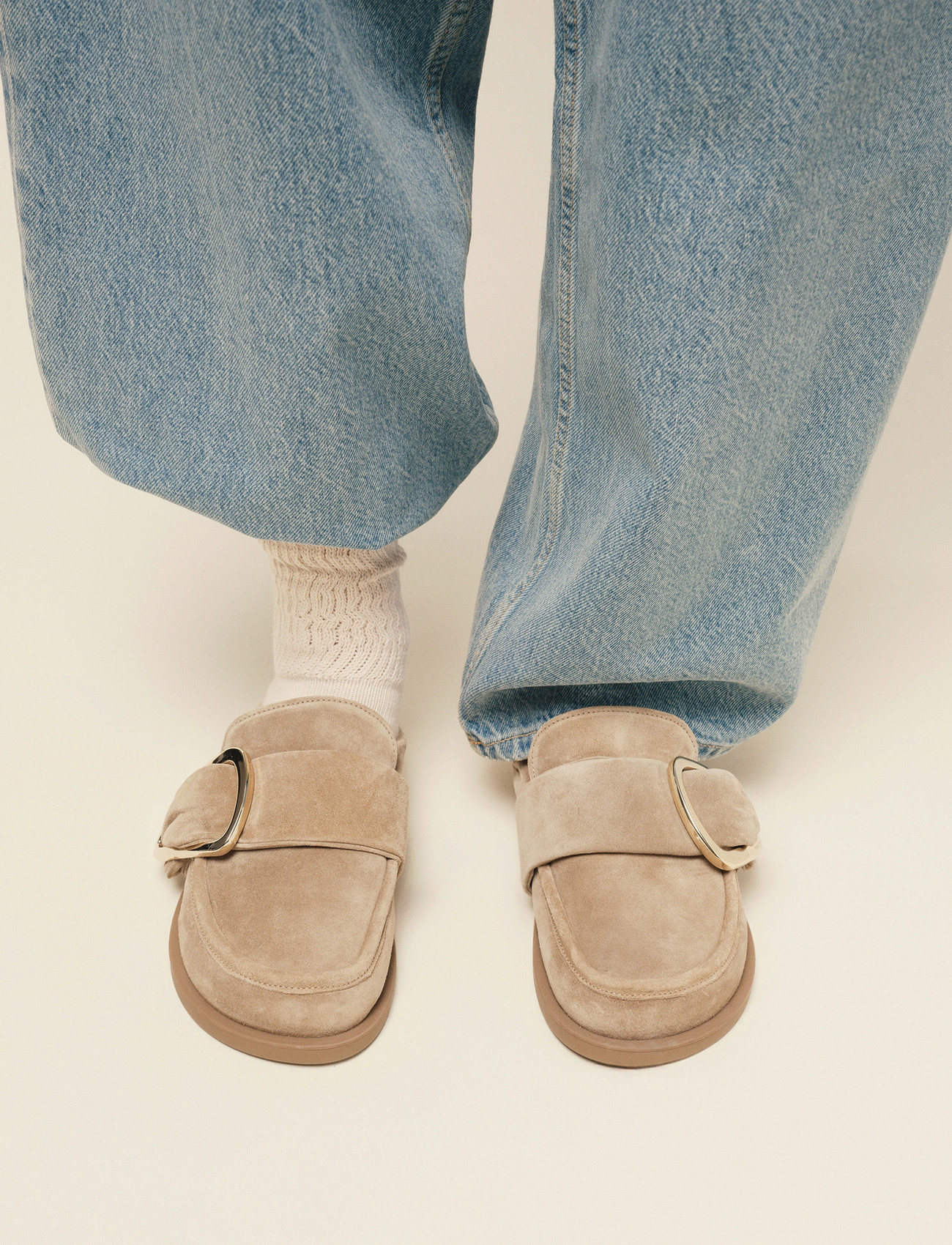 Inuikii Mule Soft, 37, Beige, Mules & Slip-Ins > Flade Mules, Dame