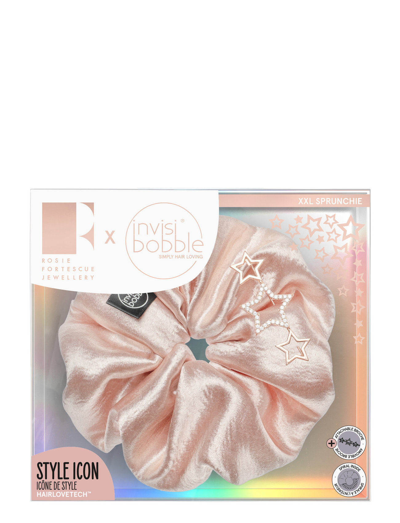 Invisibobble Sprunchie Rosie Fortescue Rosie Star Accessories Hair Accessories Scrunchies Pink Invisibobble