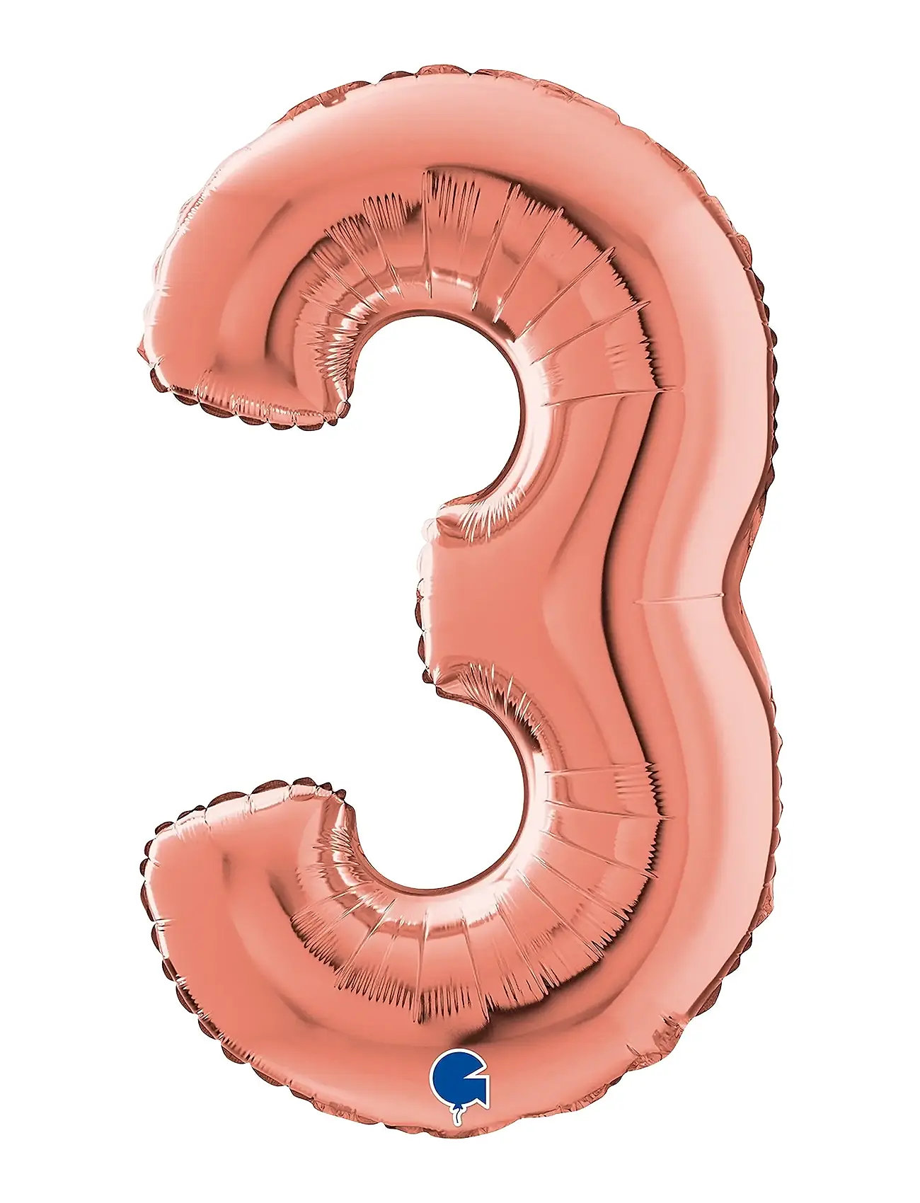 IPK Number Foil 3 Rose Gold 70 Cm Pink - 0 - Kinder