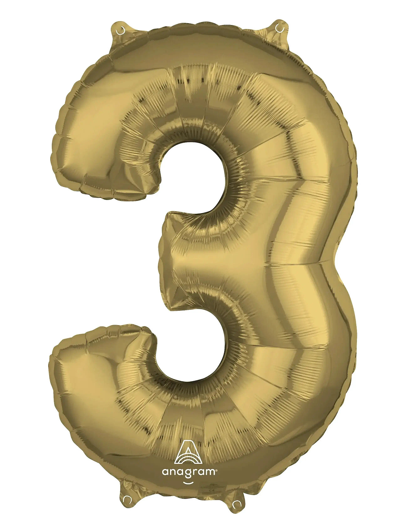 IPK Number Foil 3 White Gold 66 cm, 0, Gold, Legetøj > Children's Birthday, Børn