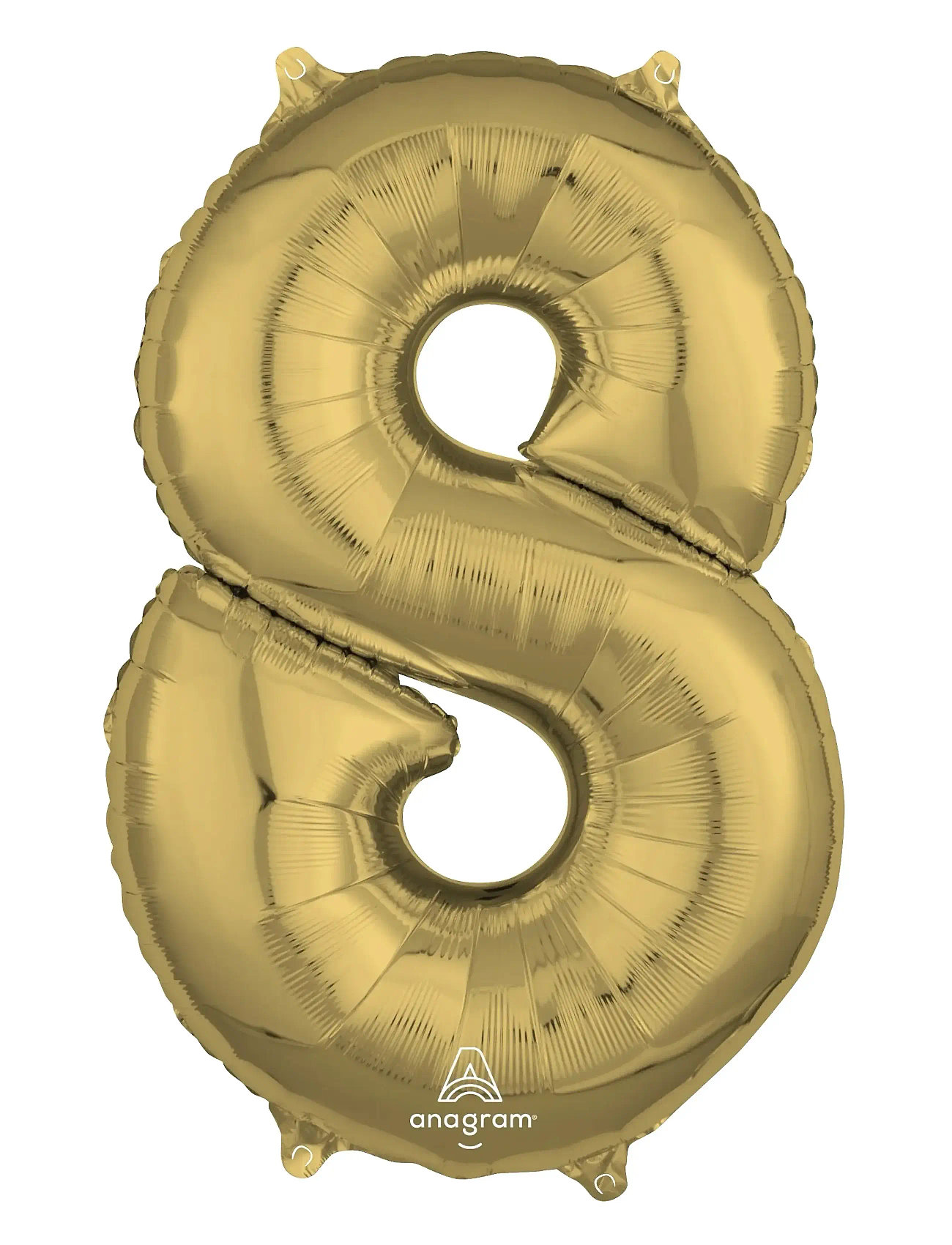 IPK Number Foil 8 White Gold 66 cm, 0, Gold, Legetøj > Children's Birthday, Børn