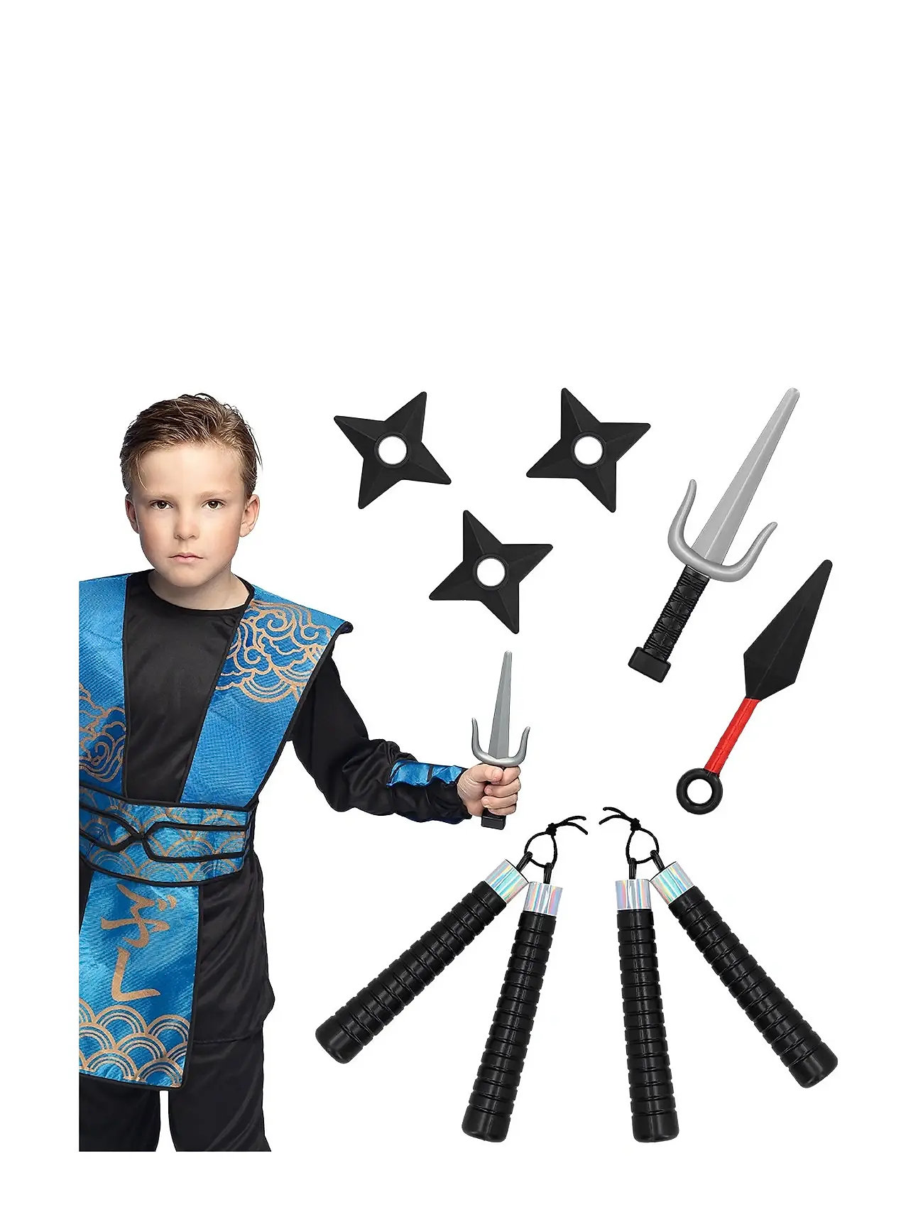IPK Ninja Accessory Set Blau - 0 - Kinder