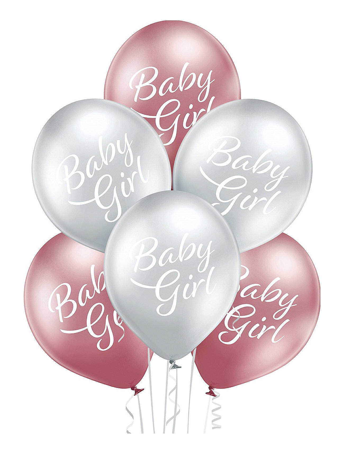 IPK Baby Girl Balloon 30 Cm Metallic Chrome 6 Pcs/Pack Multi/patterned