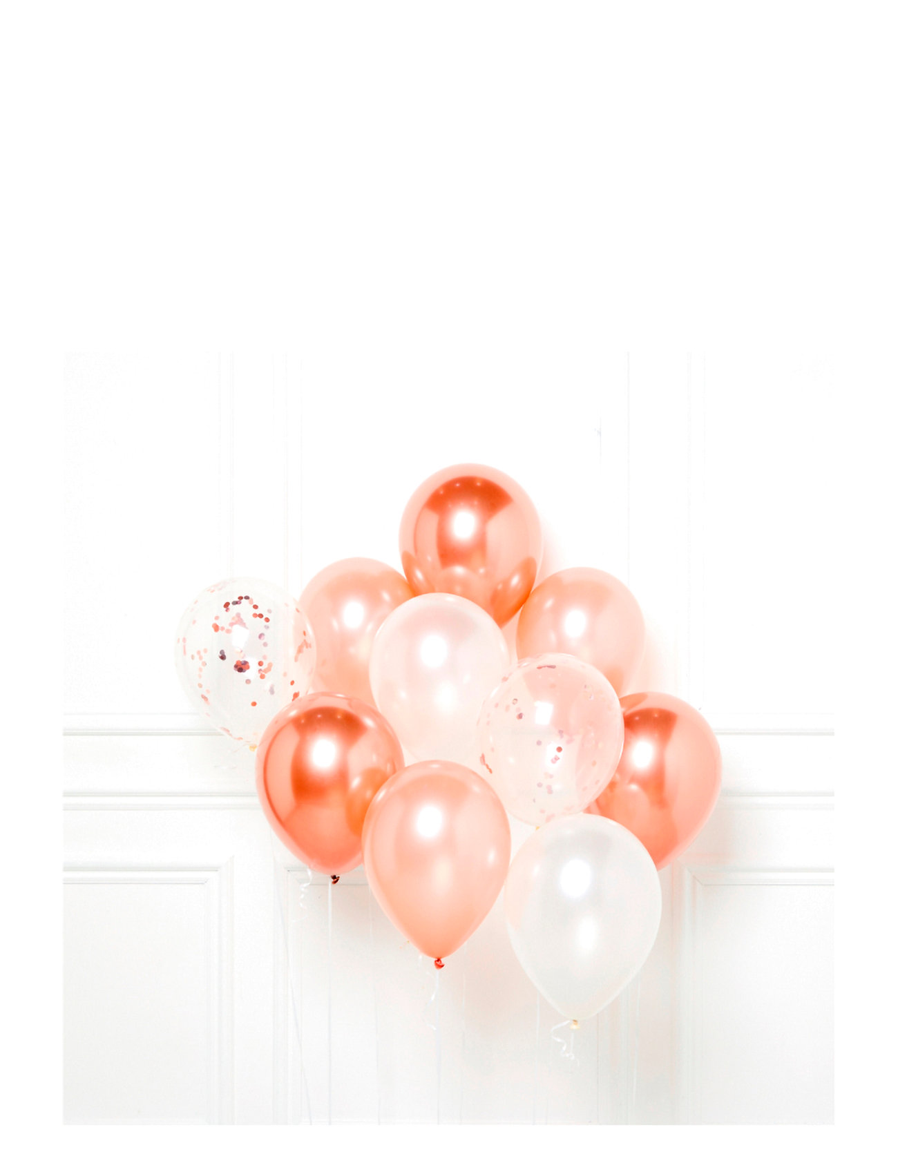 IPK Diy Balloon Bouquet Rose Gold 10 Balloons Rosa