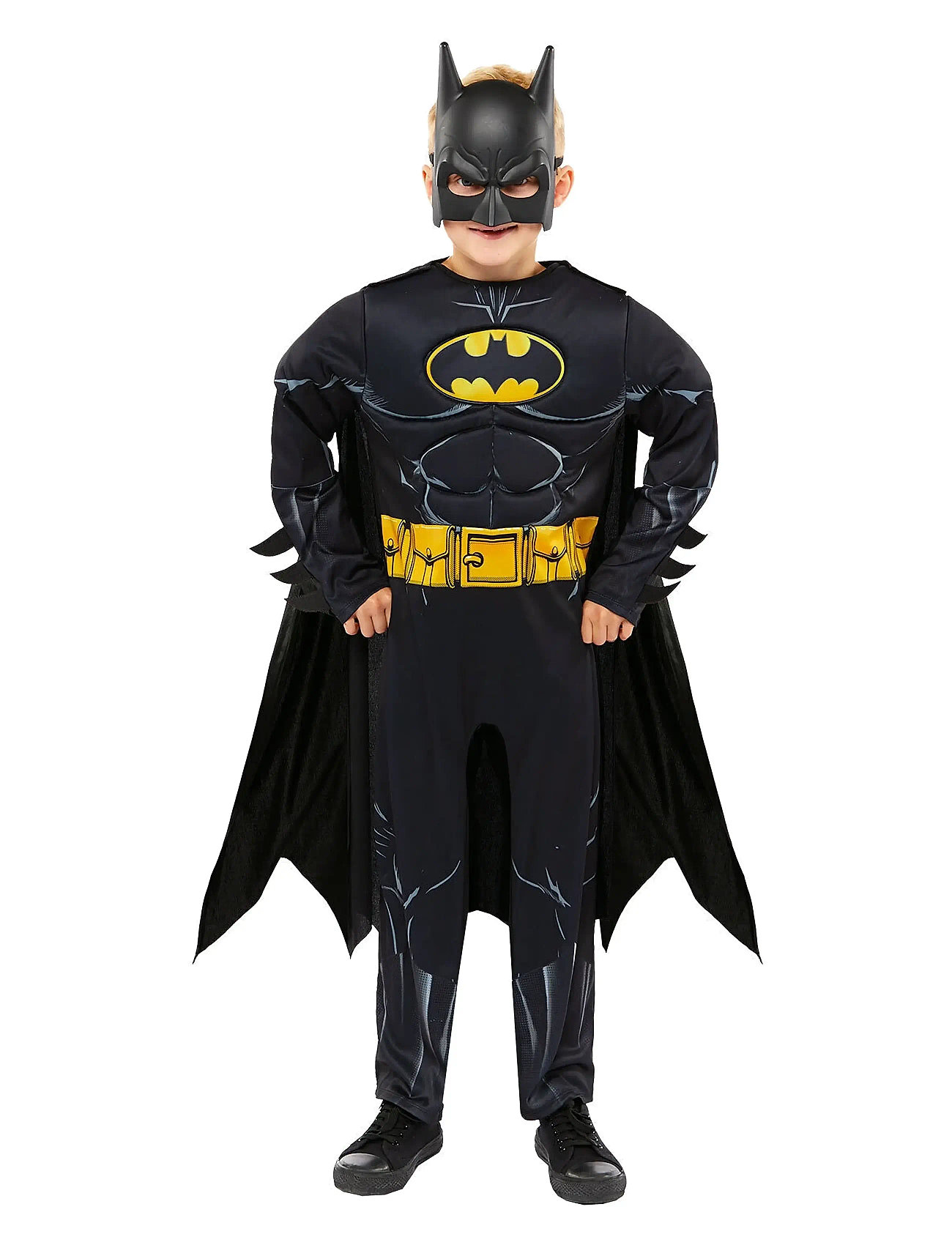 IPK Batman Costume 8-10 Y 134 cm, 134 cm, Black, Kostumer Og Tilbehør > Karakterkostumer, Børn