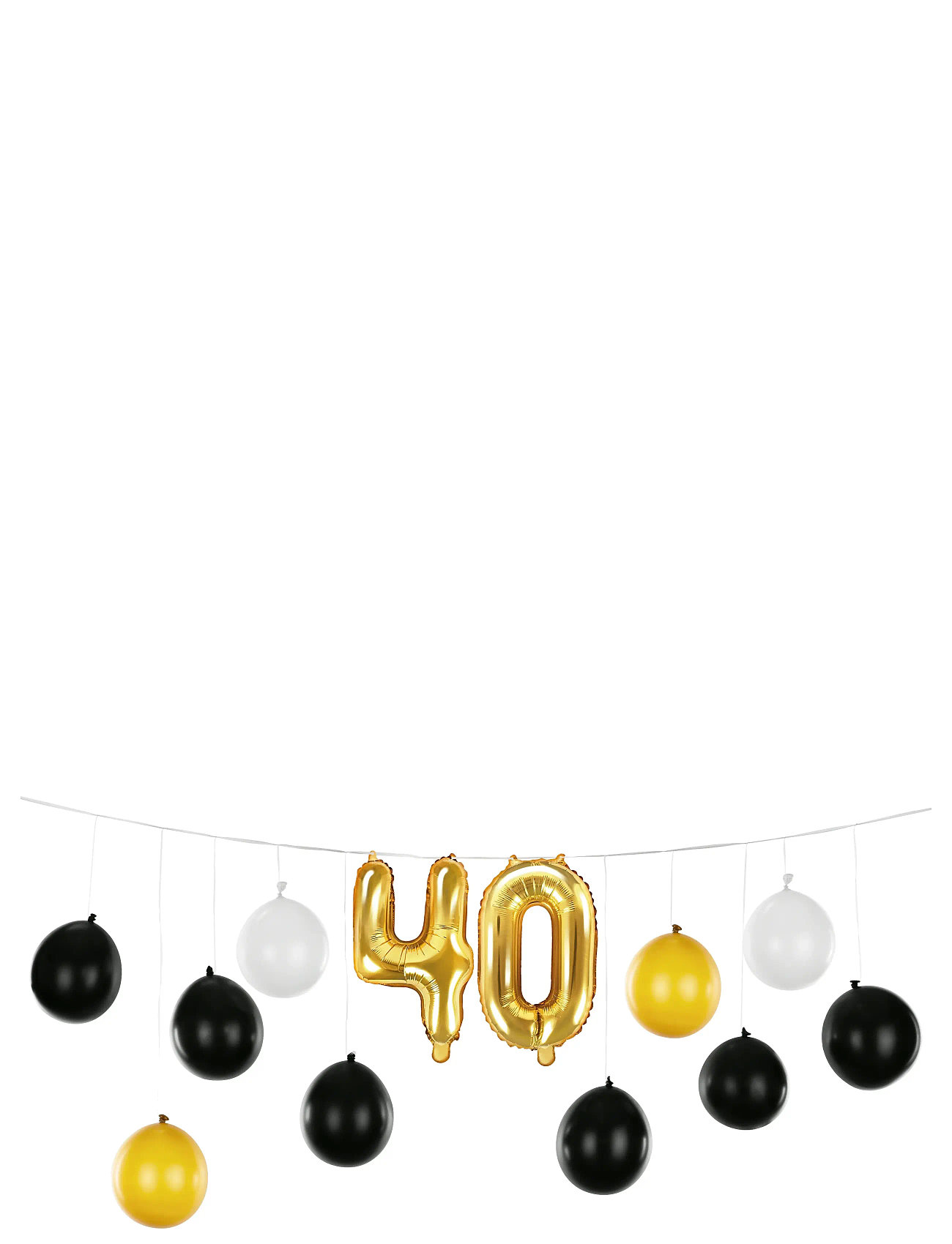 IPK Diy Balloon Garland 40 Years Schwarz - 0 - Kinder