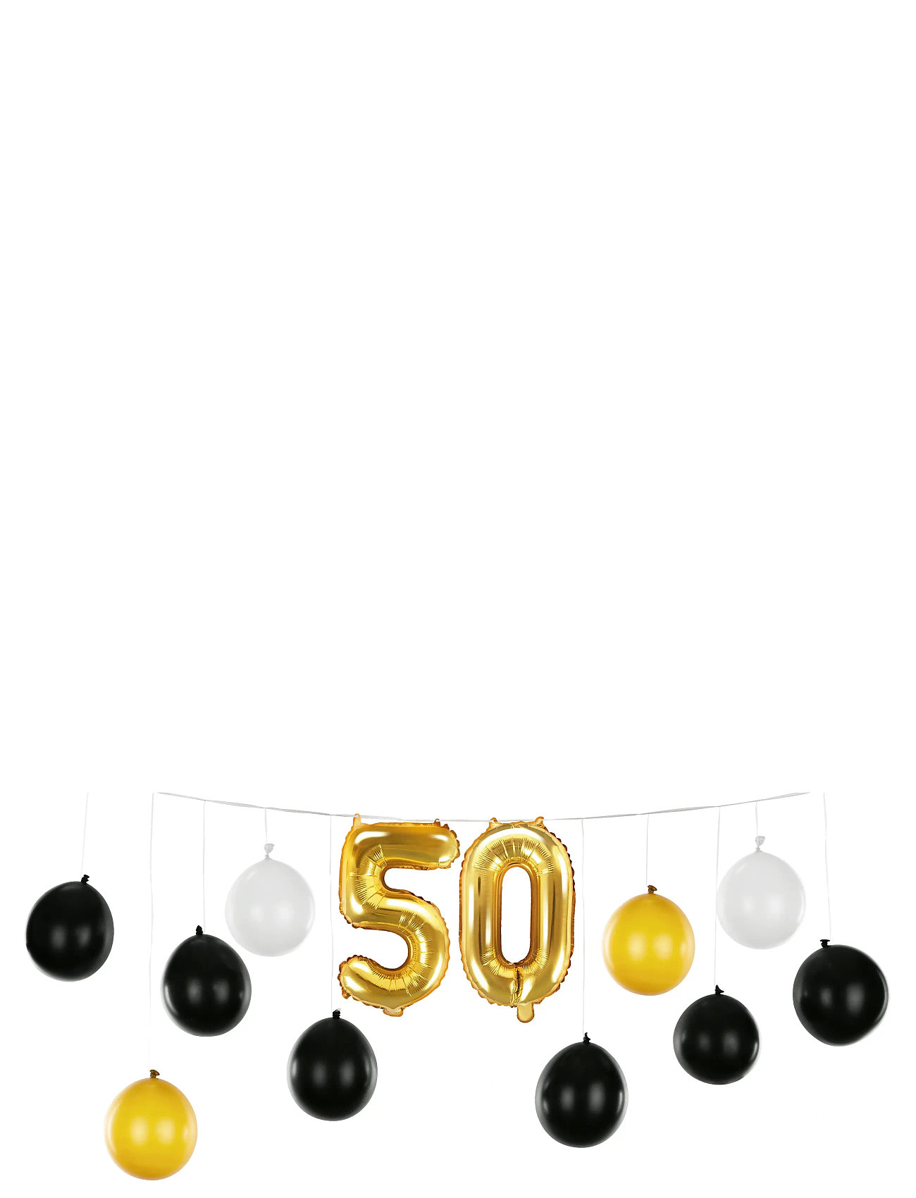 IPK Diy Balloon Garland 50 Years Schwarz - 0 - Kinder
