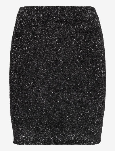 CHRIS - korta kjolar - black/silver