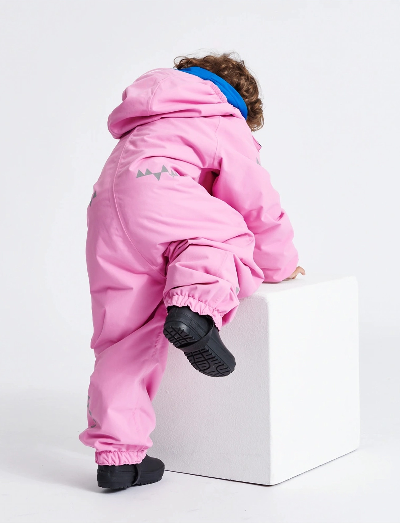 ISBJÖRN of Sweden Toddler Hardshell Jumpsuit, 80, Pink, Overalls > Shell-Overalls, Børn