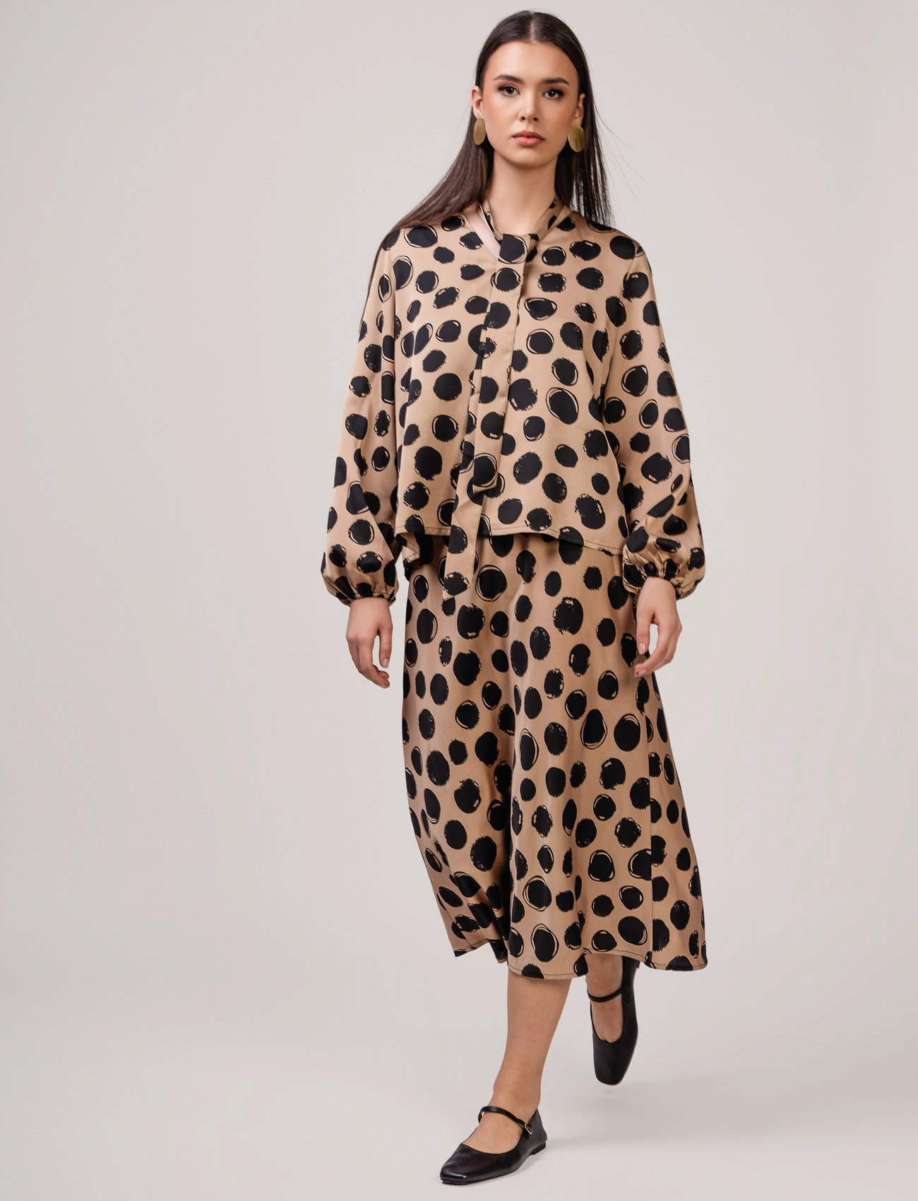 Ivo Nikkolo Viscose Midi Skirt, Simplilong, L, Beige, Nederdele > Knælange Og Midi Nederdele, Dame