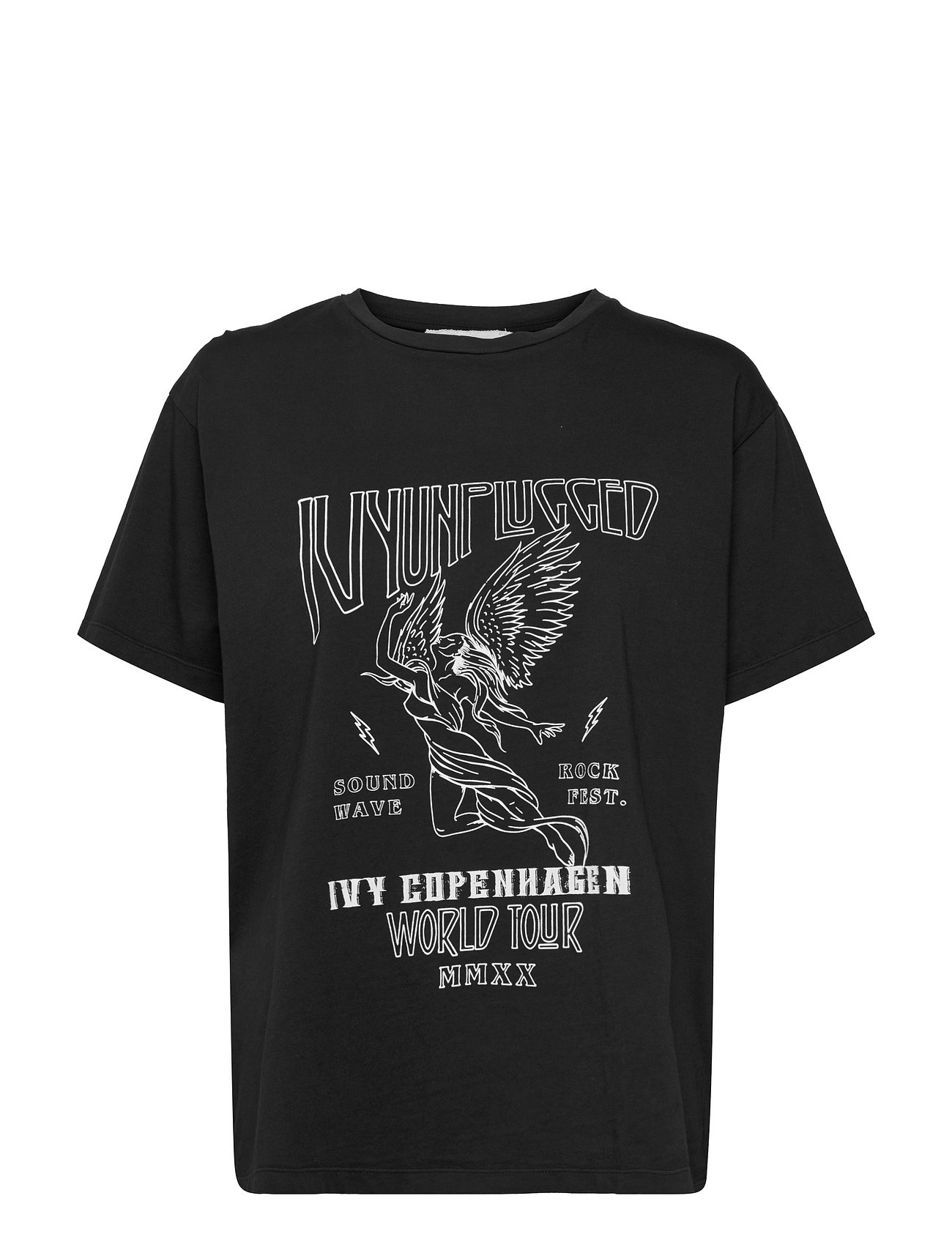 Ivy Unplugged Over T-Shirt T-shirts & Tops Short-sleeved Svart IVY Copenhagen